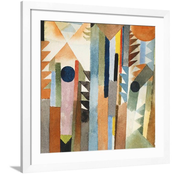 Art.com The Forest that Grew from the Seed Giclee Print by Paul Klee, White Frame Wall Art, 38" x 38"