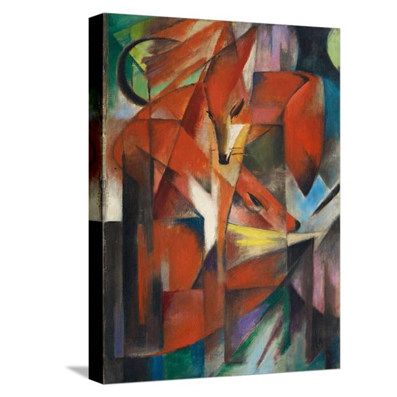 Art.com The Fox, c.1913 Stretched Canvas Print Wall Art by Franz Marc, 12" x 16"