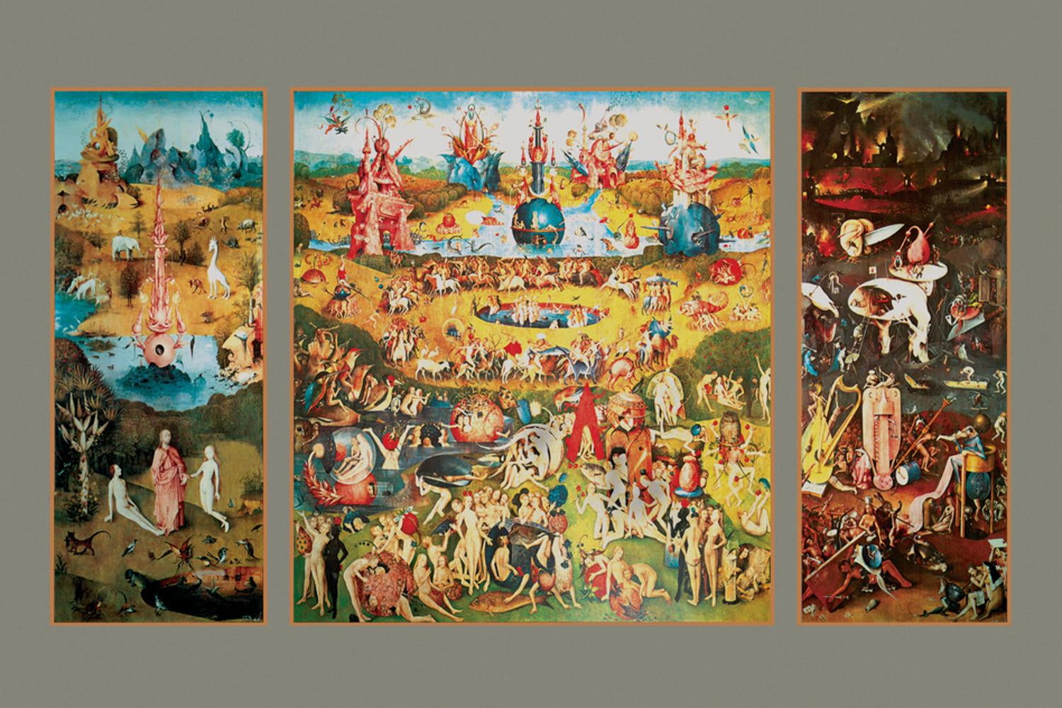 Hieronymus Bosch Garden of Earthly Delights Matte Canvas Print