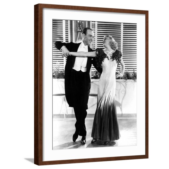 Art.com The Gay Divorcee, Fred Astaire, Ginger Rogers, 1934 Photo, Brown Frame Wall Art, 23" x 29"