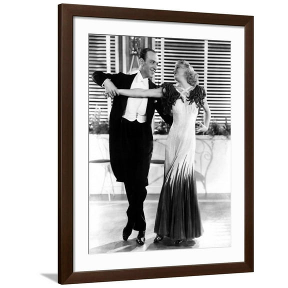 Art.com The Gay Divorcee, Fred Astaire, Ginger Rogers, 1934 Photo, Brown Frame Wall Art, 32" x 40"