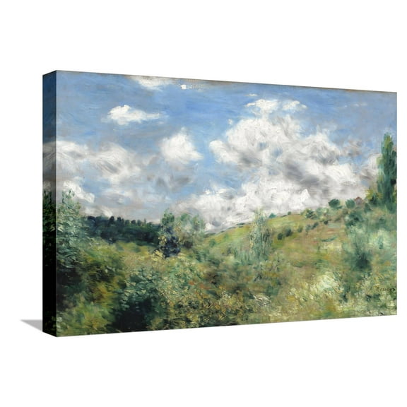 Art.com The Gust of Wind, C.1872 Stretched Canvas Print Wall Art by Pierre-Auguste Renoir, 24" x 16"