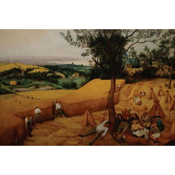 Art.com The Harvesters Art Print by Pieter Breughel the Elder, 18" x 12"
