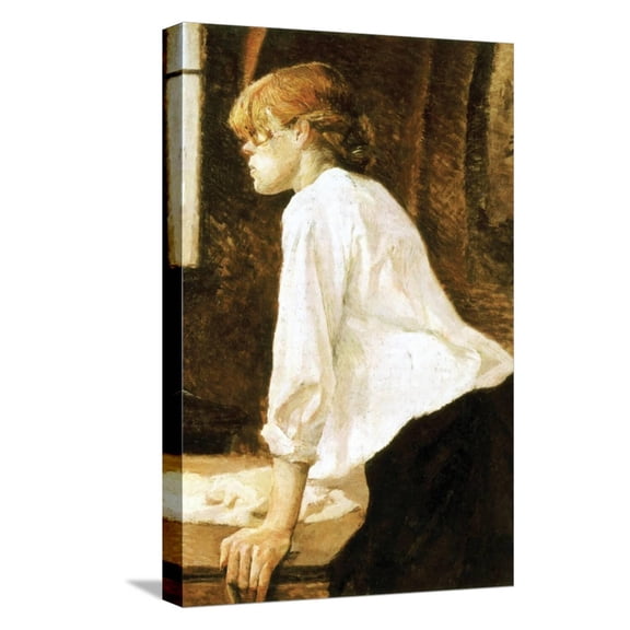 Art.com The Laundress Stretched Canvas Print Wall Art by Henri de Toulouse-Lautrec, 12" x 18"