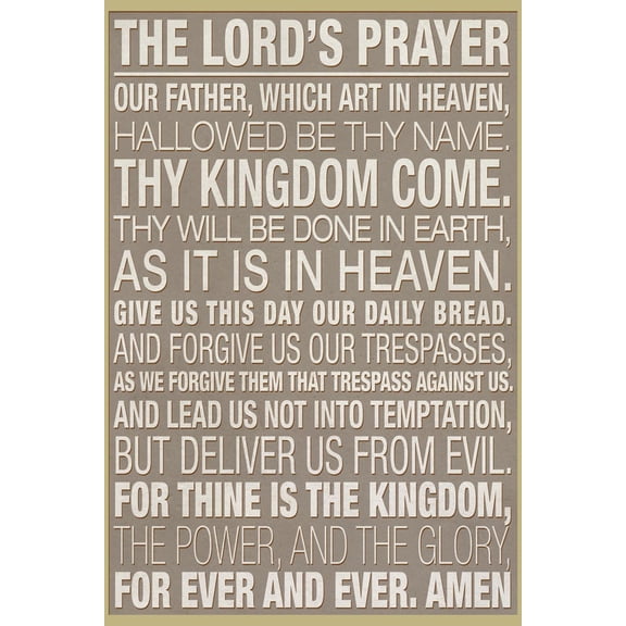 Art.com The Lord's Prayer Art Print, 24" x 36"