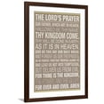 thumbnail image 1 of Art.com The Lord's Prayer Art Print, Brown Frame Wall Art, 32" x 44", 1 of 5