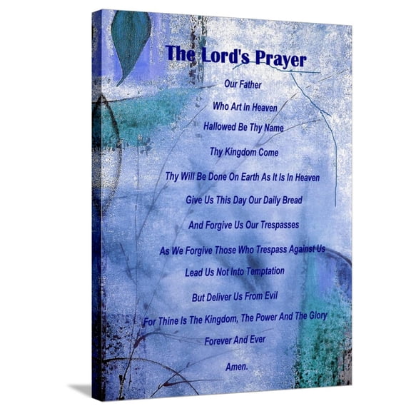 Art.com The Lord's Prayer Stretched Canvas Print Wall Art by Ruth Palmer 2, 24" x 32"