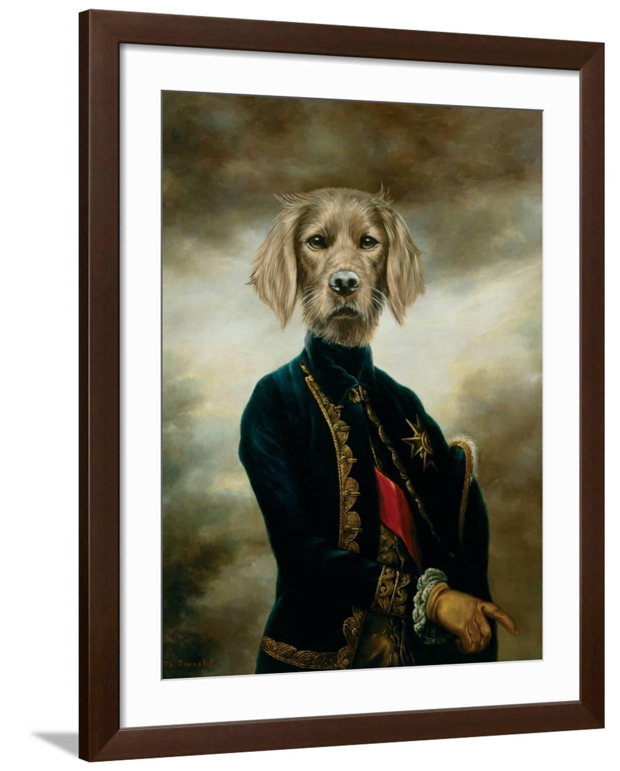 Art.com The Marquis Art Print by Thierry Poncelet, Brown Frame Wall Art ...