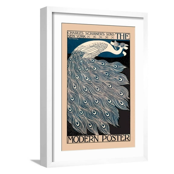 Art.com The Modern Poster Art Print by Will H. Bradley, White Frame Wall Art, 17" x 23"