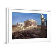 Art.com The Parthenon Art Print by Frederic Edwin Church, White Frame Wall Art, 29" x 21"