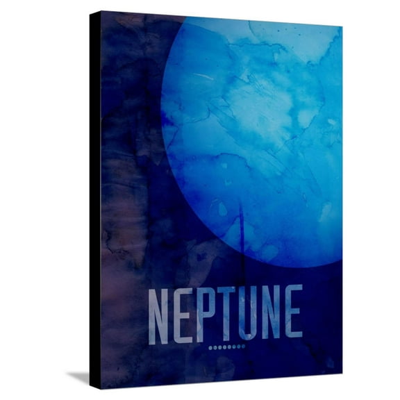 Art.com The Planet Neptune Stretched Canvas Print Wall Art by Michael Tompsett, 18" x 24"