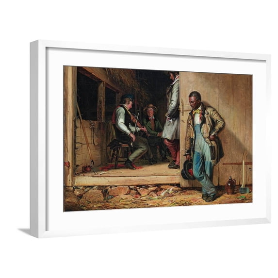 Art.com The Power of Music Art Print by William Sidney Mount, White Frame Wall Art, 29" x 21"