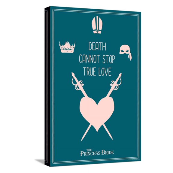 Art.com The Princess Bride - Death Cannot Stop True Love Stretched Canvas Print Wall Art, 12" x 18"