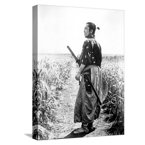 Art.com The Seven Samurai, (aka Shichinin No Samurai), Seiji Miyaguchi, 1954 Stretched Canvas Print Wall Art, 12" x 16"