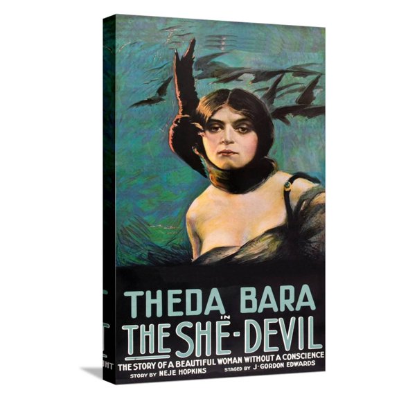 Art.com The She Devil Stretched Canvas Print Wall Art, 12" x 18"