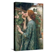 Art.com The Soul of the Rose, 1908 Stretched Canvas Print Wall Art by John William Waterhouse, 12" x 18"