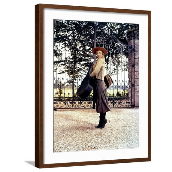 Art.com The Sound of Music, Julie Andrews, 1965 Photo, Brown Frame Wall Art, 23" x 29"