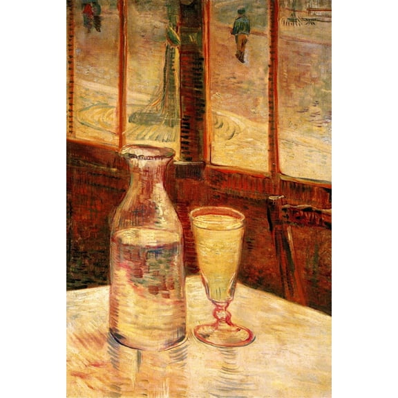 Art.com The Still Life with Absinthe Art Print by Vincent van Gogh, 12" x 18"