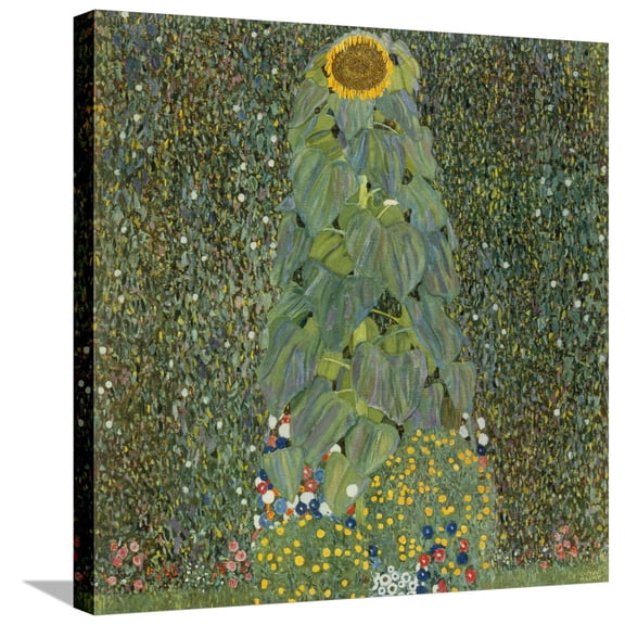 Art.com The Sunflower, 1905 Stretched Canvas Print Wall Art by Gustav Klimt, 24" x 24"