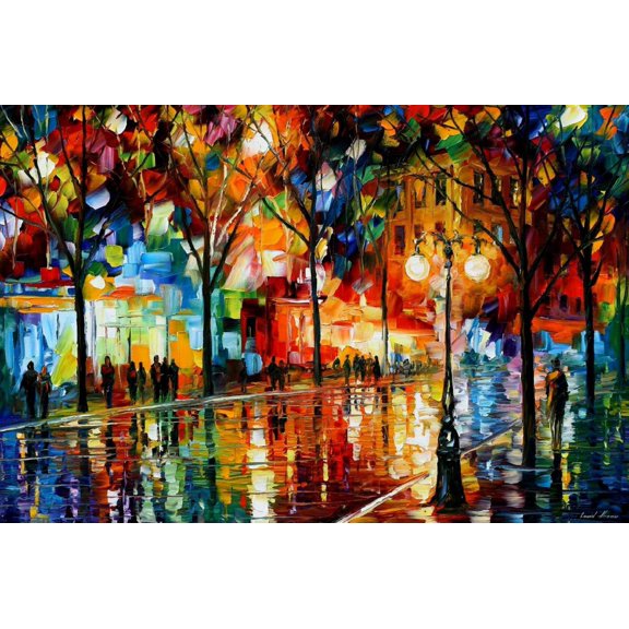 Art.com The Tears Of The Fall Art Print by Leonid Afremov, 18" x 12"