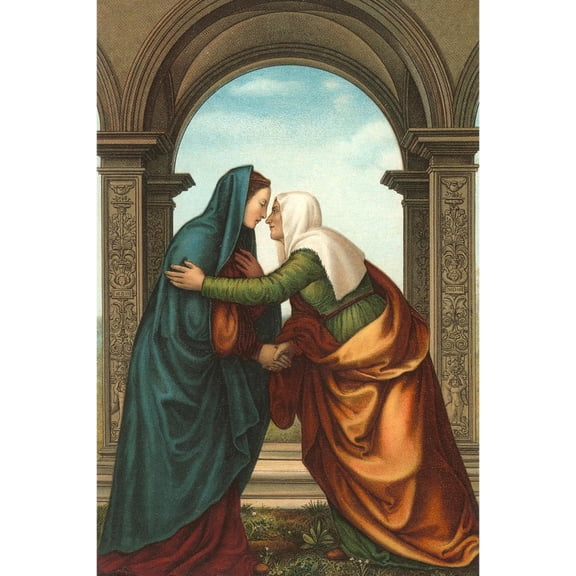 Art.com The Visitation by Albertinelli, Florence Art Print, 12" x 18"