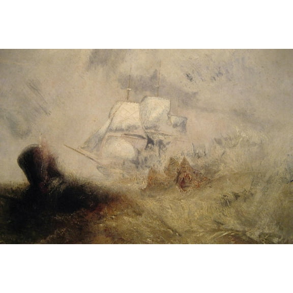 Art.com The Whale Ship Art Print by J. M. W. Turner, 18" x 12"