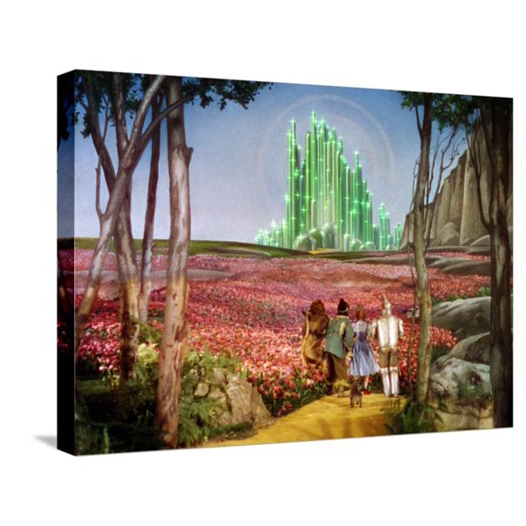 Art.com The Wizard of Oz, Bert Lahr, Ray Bolger, Judy Garland, Jack Haley, 1939 Stretched Canvas Print Wall Art, 24" x 18"