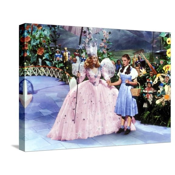 Art.com The Wizard of Oz, Billie Burke, Judy Garland, 1939 Stretched Canvas Print Wall Art, 24" x 18"