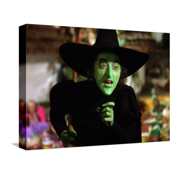 Art.com The Wizard of Oz, Margaret Hamilton, 1939 Stretched Canvas Print Wall Art, 16" x 12"