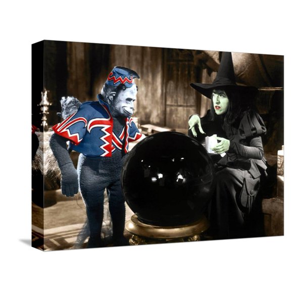 Art.com The Wizard of Oz, Margaret Hamilton (Right), 1939 Stretched Canvas Print Wall Art, 16" x 12"