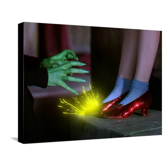 Art.com The Wizard of Oz, from Left: Margaret Hamilton, Judy Garland, 1939 Stretched Canvas Print Wall Art, 24" x 18"