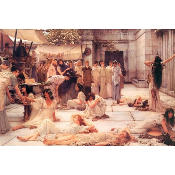 Art.com The Women of Amphissa Art Print by Sir Lawrence Alma-Tadema, 18" x 12"