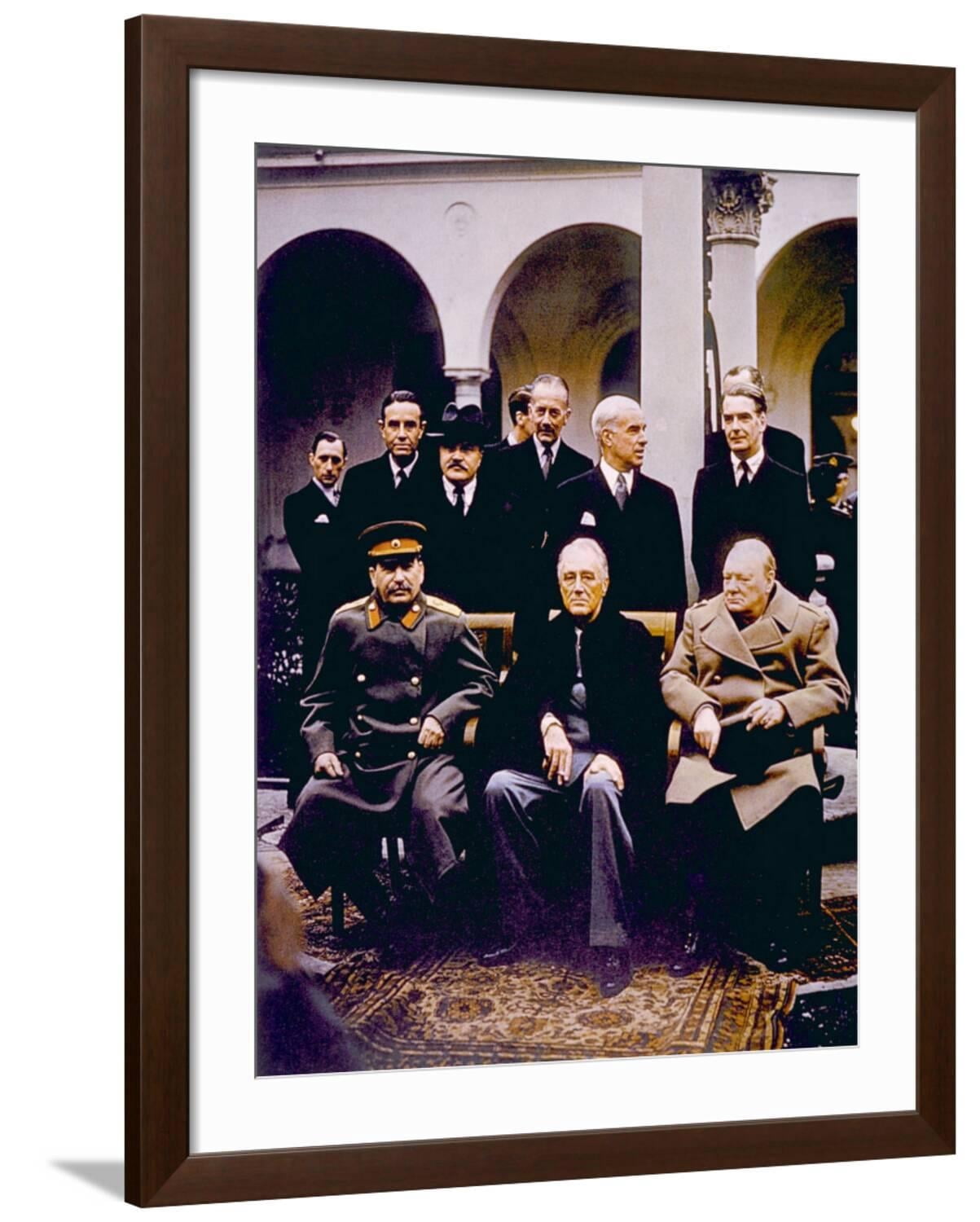 Art.com The Yalta Conference, Joseph Stalin, Franklin D. Roosevelt ...