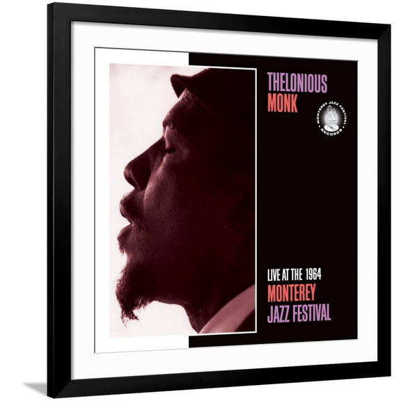 Art.com Thelonious Monk, Live at the 1964 Monterey Jazz Fest Art Print, Black Frame Wall Art, 38" x 38"