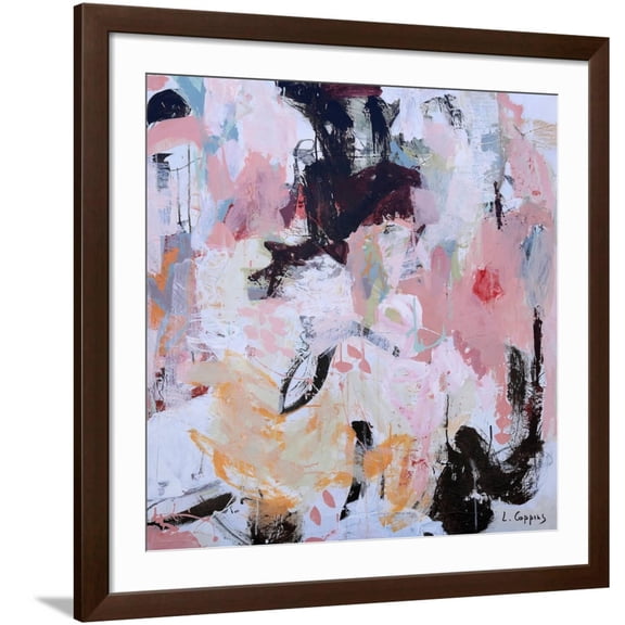 Art.com Through Unclouded Eyes Art Print by Linda Coppens, Brown Frame Wall Art, 38" x 38"