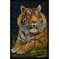 thumbnail image 1 of Art.com Tiger - Paper Mosaic Art Print by Lantern Press, 24" x 36", 1 of 4
