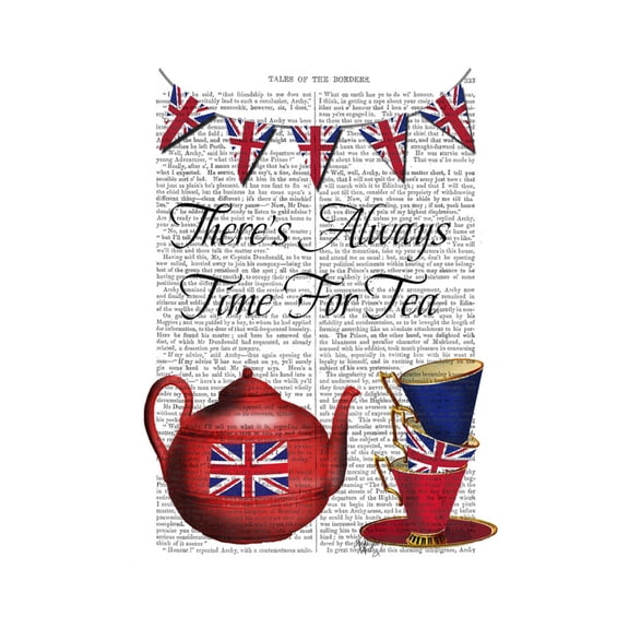 Art.com Time for Tea Art Print by Fab Funky, 12" x 16"