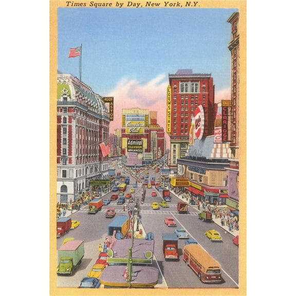 Art.com Times Square, New York City Art Print, 16" x 24"