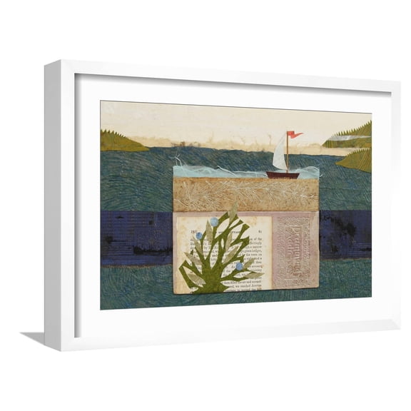 Art.com Tiny House III Art Print by Susan Savory, White Frame Wall Art, 23" x 17"