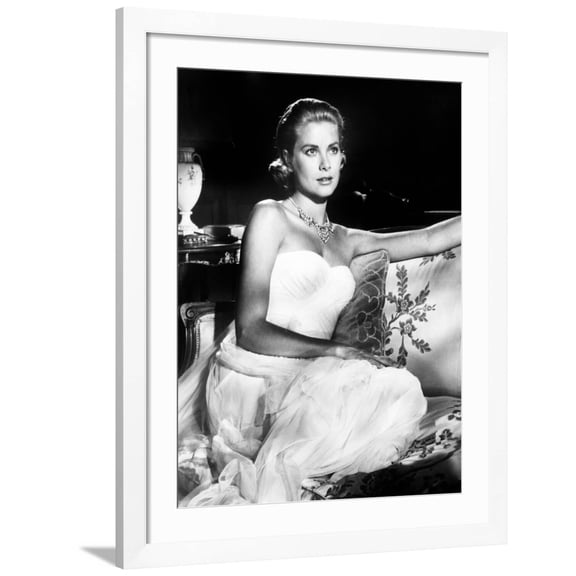 Art.com To Catch a Thief, Grace Kelly, 1955 Photo, White Frame Wall Art, 32" x 40"