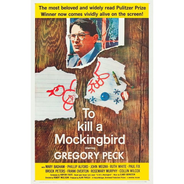 To Kill a Mockingbird, Gregory Peck, 1962 Art Print, 16" x 24
