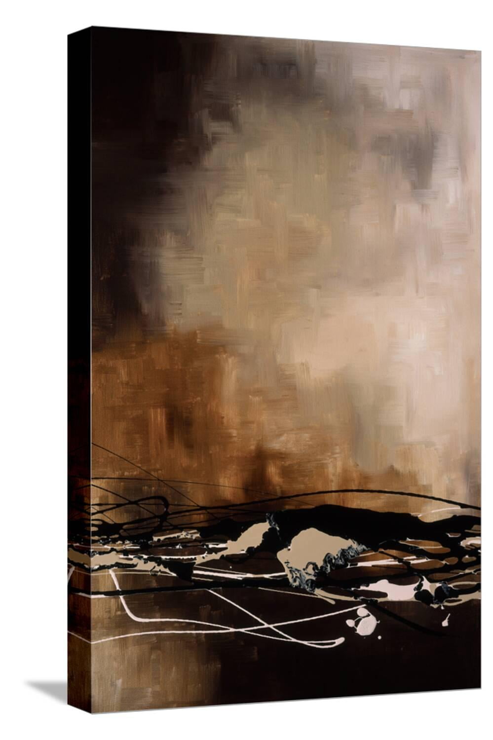 Art.com Tobacco and Chocolate II Art Print by Laurie Maitland, White Frame  Wall Art, 17