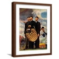 thumbnail image 1 of Art.com Tough Call - Bottom of the Sixth (Three Umpires), April 23, 1949 Giclee Print by Norman Rockwell, Brown Frame Wall Art, 17" x 21", 1 of 5