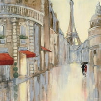 Art.com Touring Paris Couple III Art Print by Julia Purinton, 16" x 16"