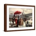 thumbnail image 1 of Art.com Transcontinental Flight Art Print by Brent Heighton, Brown Frame Wall Art, 21" x 17", 1 of 5