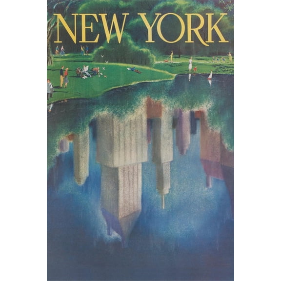 Art.com Travel Poster, Central Park, New York City Art Print, 16" x 24"