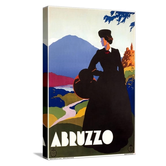 Art.com Travel Poster for Abruzzo Stretched Canvas Print Wall Art, 12" x 18"