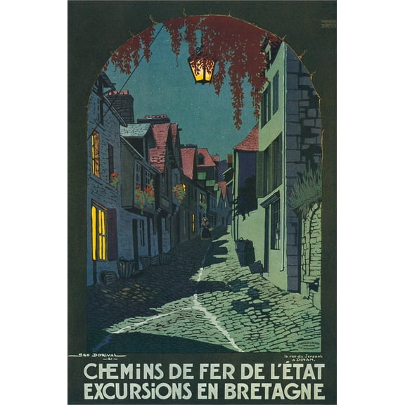 Art.com Travel Poster for Brittany Art Print, 12" x 18"