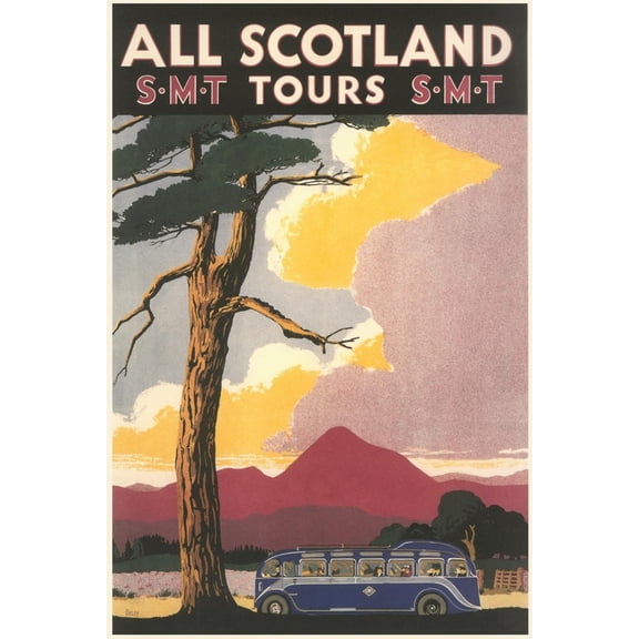 Art.com Travel Poster for Scotland Art Print, 12" x 18"