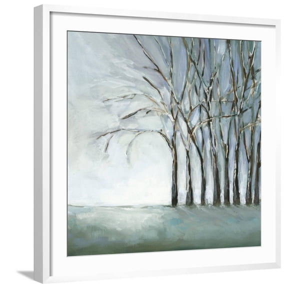 Art.com Tree in Winter Art Print by Christina Long, White Frame Wall Art, 29" x 29"